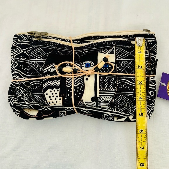 Laurel Burch~Cat Pattern / 3~Individual Cloth Bags - Picture 9 of 11